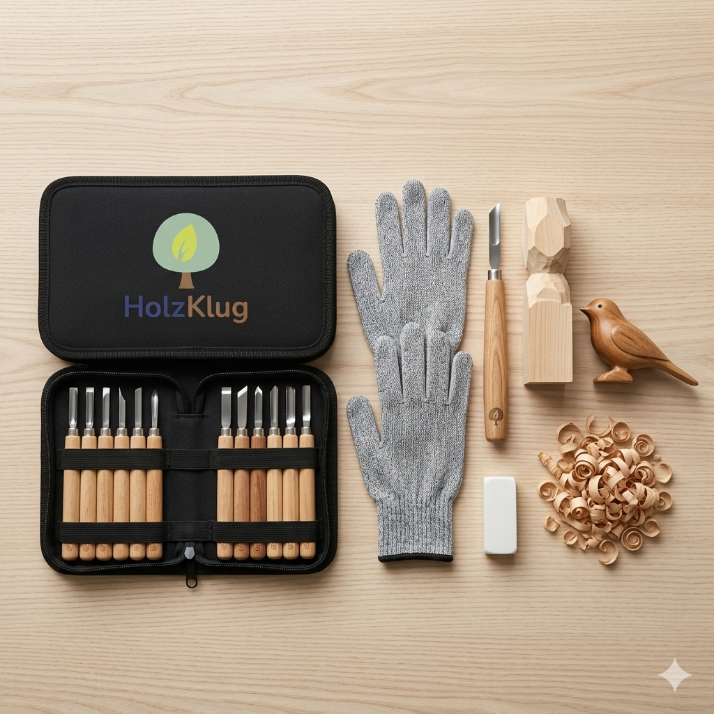 HolzKlug Schnitz-Set Komplettübersicht